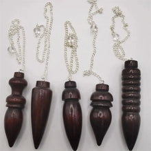 Wooden Karnak Pendulum for dowsing, divination, and energy work.