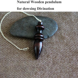 Wooden Karnak Pendulum for dowsing, divination, and energy work.