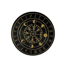 Wooden occult pendulum divination board for mystical readings, spiritual rituals, and pendulum use.