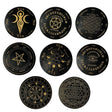 Wooden Pendulum Divination Board for dowsing, divination, and spiritual guidance practice.