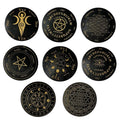 Wooden Pendulum Divination Board for dowsing, divination, and spiritual guidance practice.