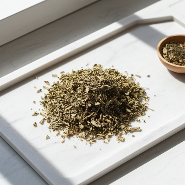 Wormwood cut herbs 2oz dried herb pouch for herbal preparation, apothecary use, and traditional botanical blending.