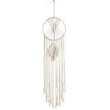 Woven Macrame Dream Catcher hanging for Eid home decor, seasonal wall decoration, and cozy festive styling.