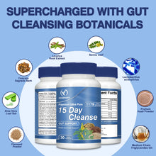 Xemenry cleanse capsules bottle for refresh support and a 15-day wellness supplement routine.