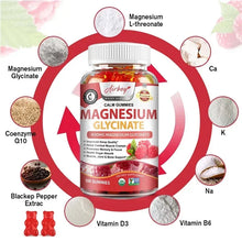 Xemenry Magnesium Glycinate Gummies chewable supplement for sleep aid, bone support, and muscle wellness.