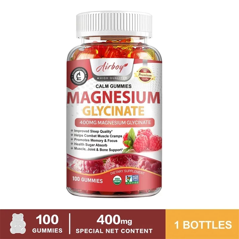 Xemenry Magnesium Glycinate Gummies supplement for energy support, brain health, and daily minerals.