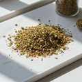 Yarrow Flower cut herbs 2oz pouch for herbal tea blending, botanical crafting, and traditional wellness use.
