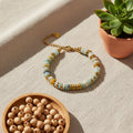 Yhpup colorful stone beads handmade bracelet for everyday wear, casual styling, and accessory layering.