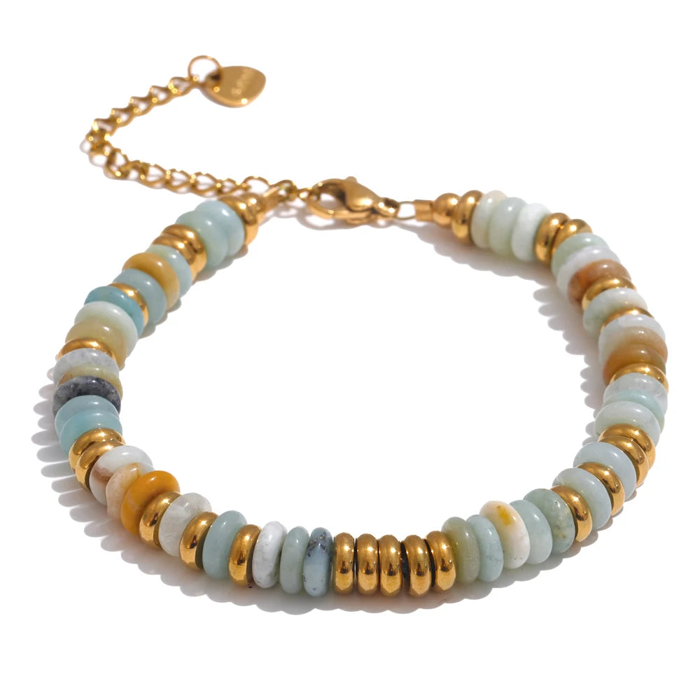 Yhpup handcrafted colorful stone bracelet for personal styling, daily accessory use, and thoughtful gift occasions.