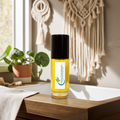 Ylang Ylang Body Oil bottle — heady exotic tropical floral fragrance oil for evening wear, special occasions, and oriental perfume layering.