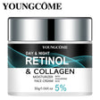YOUNGCOME Day & Night Retinol Collagen Face Cream jar on white background.