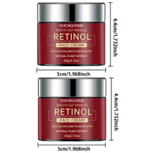 YOUNGCOME Retinol Face Cream available in 30g and 60g sizes for daily anti-aging and moisturizing facial care.