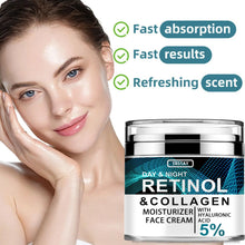 YRFKT Collagen Retinol Hyaluronic Acid anti-aging cream for facial hydration and fine line care.