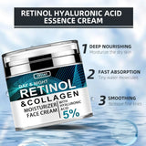 YRFKT Retinol and Collagen Face Cream moisturizer for smoothing skin texture and daily facial care.