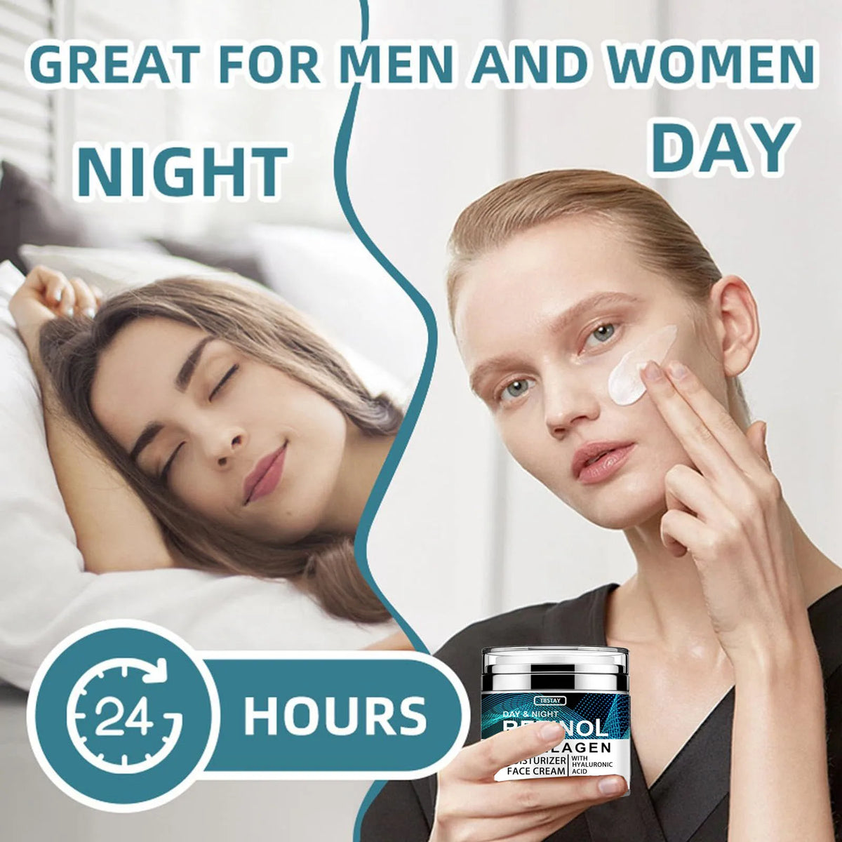 YRFKT Retinol Collagen Hyaluronic Acid facial moisturizer for nourishing skin and everyday face care.