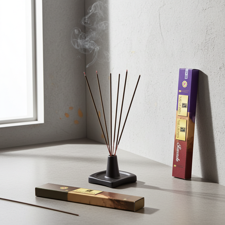 Zed Black Nag Champa assorted pack of 6 fragrances incense sticks for meditation, relaxation, and home fragrance use.