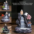 Zen Waterfall Backflow Incense Burner decor piece for incense burning, meditation, and relaxing home ambiance.