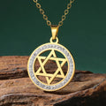 Zircon Star & Tree of Life pendant necklace for everyday wear, gifting, and symbolic jewelry styling.
