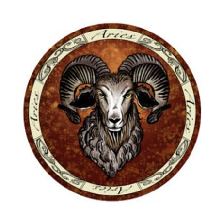 Zodiac Aries sticker, 3 inch decal for laptops, journals, and water bottles