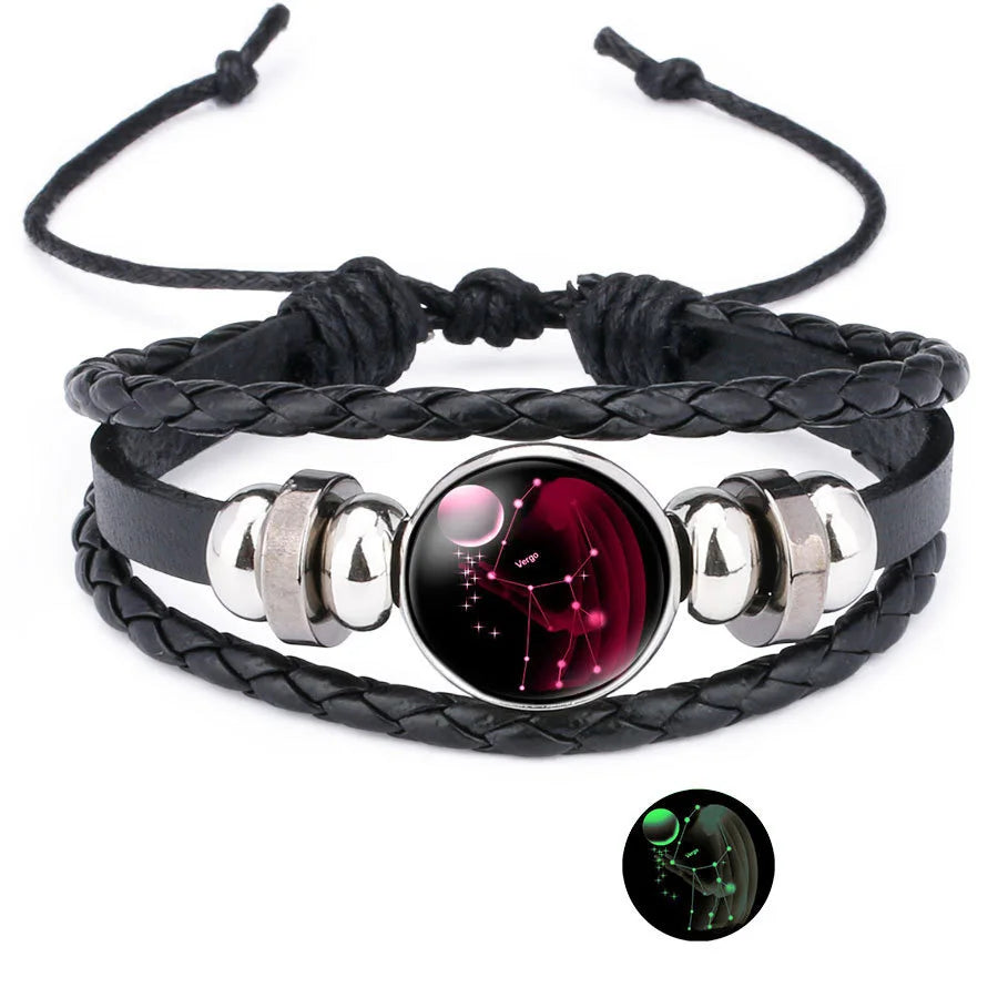 Zodiac Celestial Glow Bracelet wrist accessory for constellation fashion, spiritual styling, and horoscope-inspired daily wear.