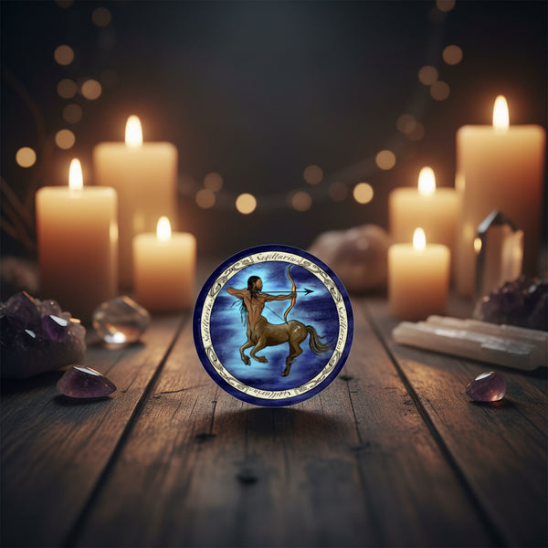 Zodiac Sagittarius sticker, 3 inch decal for laptops, journals, and water bottles