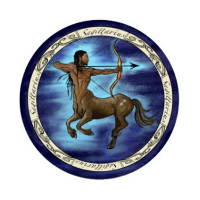 Zodiac Sagittarius sticker, 3 inch decal for laptops, journals, and water bottles