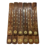 Zodiac Sign wood ash catcher for incense stick burning