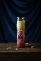 Zodiac Virgo 7 Day Candle, Mercury-aligned glass prayer candle for meditation and zodiac ritual use