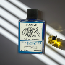 Zodiac Wish Oil spiritual oil bottle for occult practice, energy focus, and intention work.