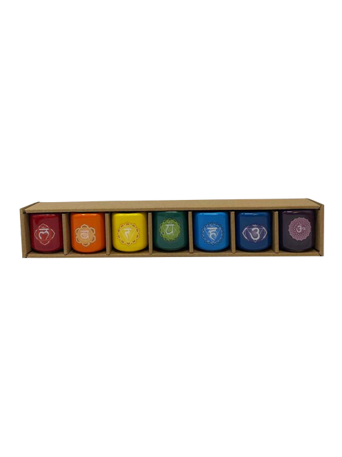 Household Candle Holder - Chakra Porcelain, Pack of 7
