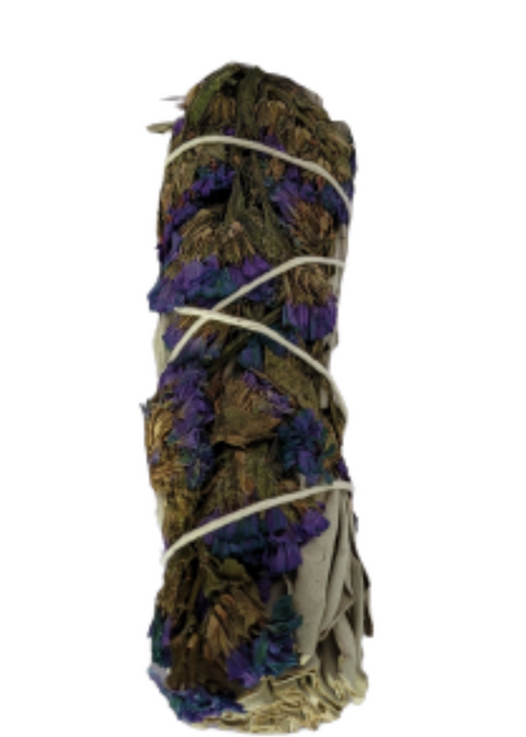Purple Sinuata with White Sage Smudge Sticks 3-4 Inches