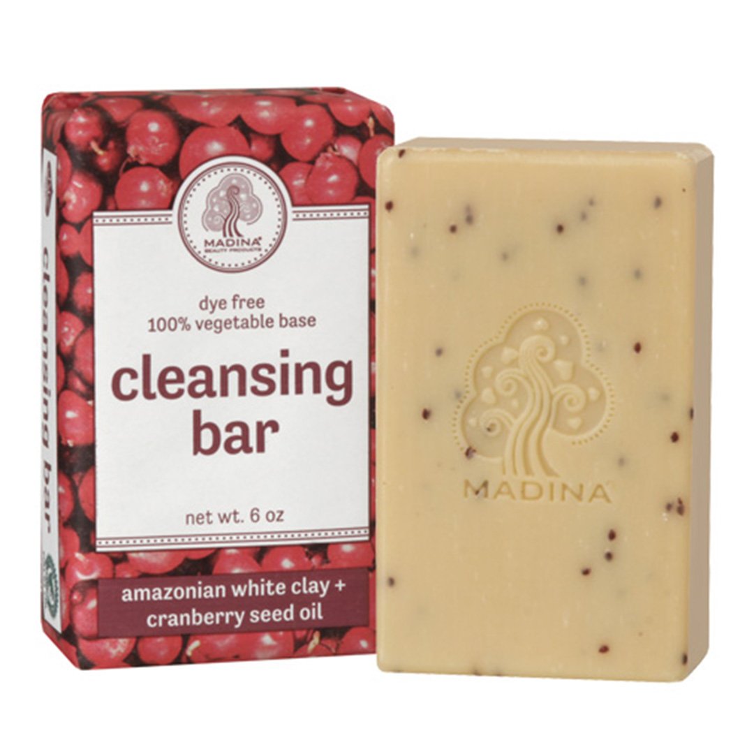 Madina Amazonian Brown Clay + Cranberry Seed Oil Cleansing Bar Soap