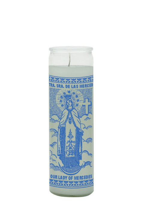OUR LADY OF MERCED (White) COLOR 7 DAY CANDLE