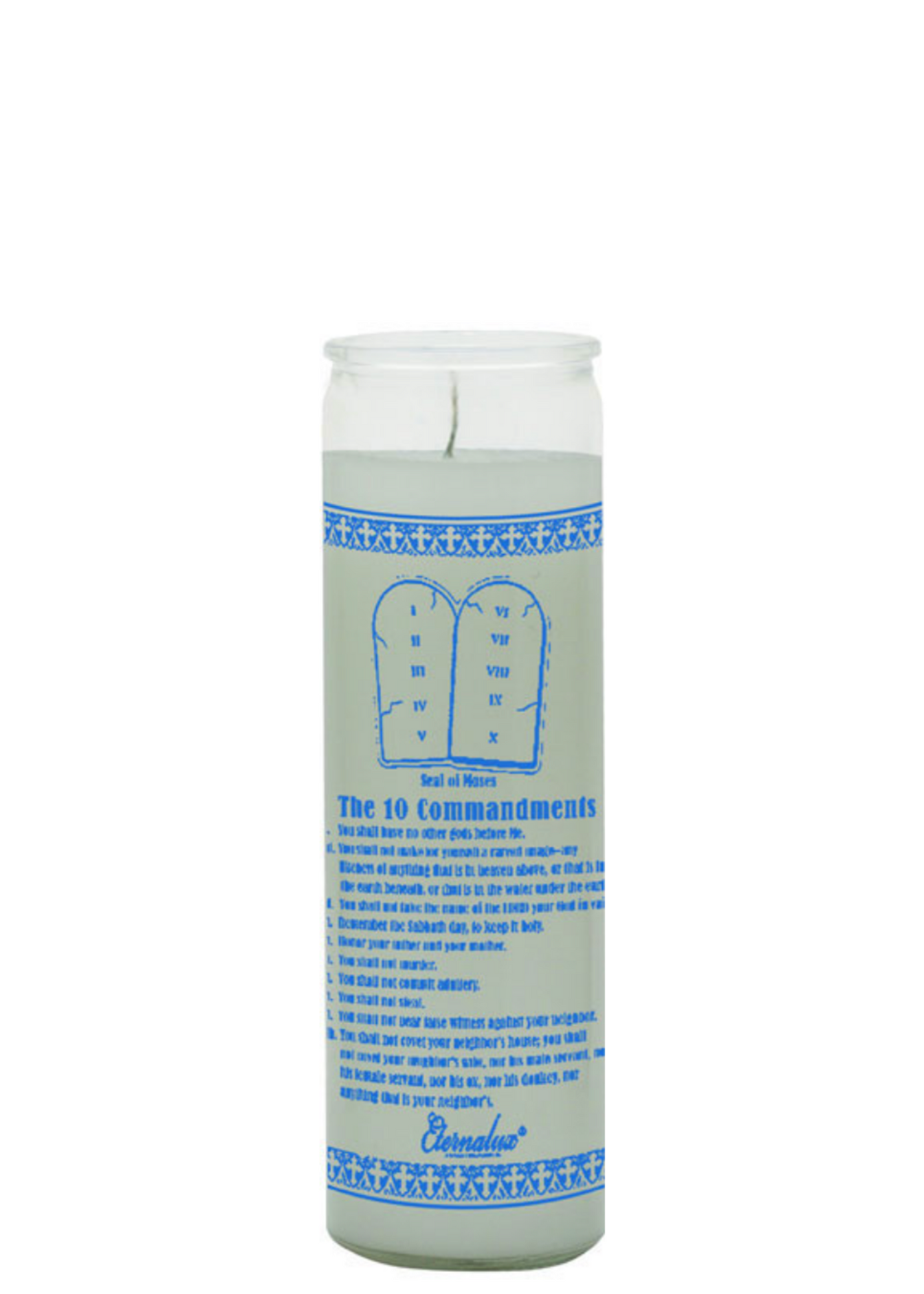 PSALMS 23rd (White) 1 COLOR 7 DAY CANDLE