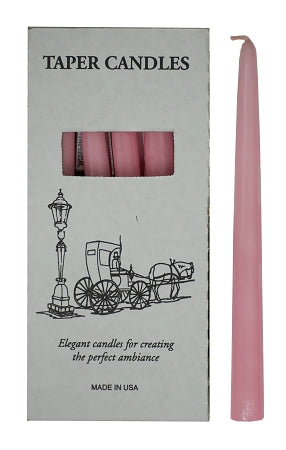 Pink Tapers 10", Box of 12