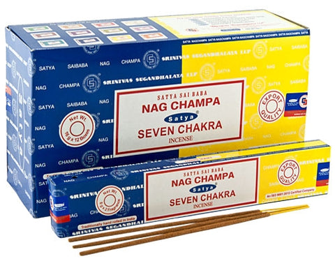 Satya Saibaba Nag Champa Seven Chakra Incense
