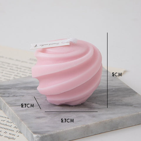 3D Spiral Curve Scented Candles