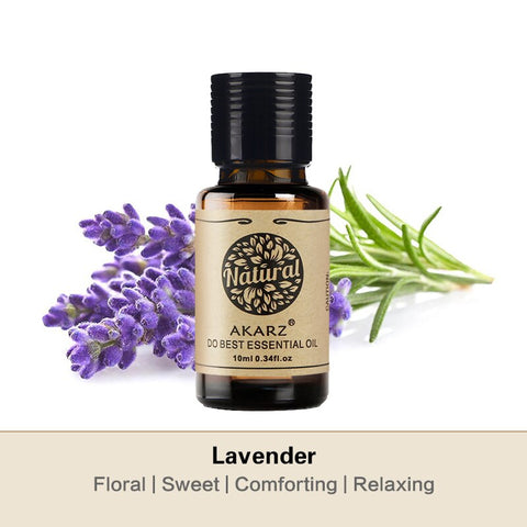 AKARZ Lavender Essential Oil Natural Aromatherapy Acne Scar Repair Help Sleep Skin Care Slimming Lavender Oil