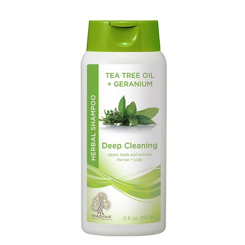 Tea Tree Oil & Geranium Deep Cleaning Herbal Shampoo