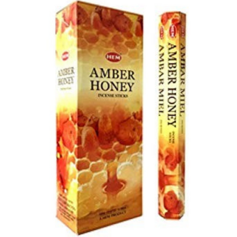 Hem Amber Honey Incense, 20 sticks pack