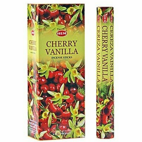 Hem Hexa Cherry Vanilla Incense, 20 Sticks Pack