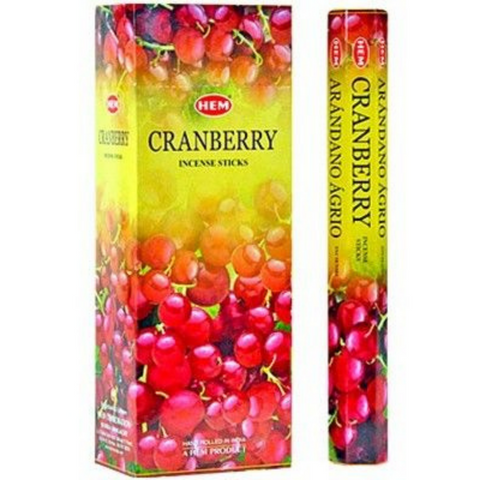 Hem Hexa Cranberry Incense, 20 Sticks Pack
