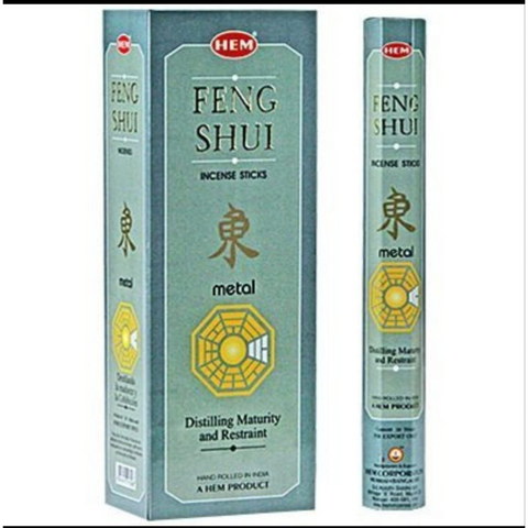 Hem Hexa Feng Shui Metal Incense, 20 Sticks Pack