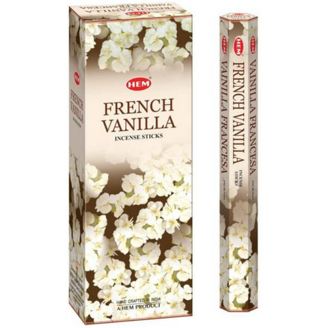 Hem Hexa French Vanilla Incense, 20 Sticks Pack