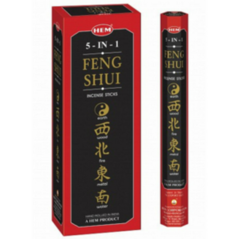 Hem Hexa Feng Shui 5 in 1 Incense, 20 Sticks Pack