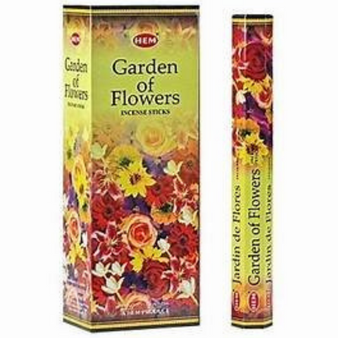 Hem Hexa Garden Of Flowers Incense, 20 Sticks Pack