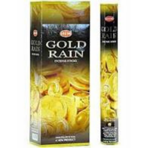 Hem Hexa Gold Rain Incense, 20 Sticks Pack