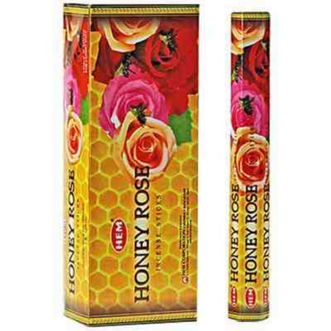 Hem Hexa Honey Rose Incense, 20 Sticks Pack