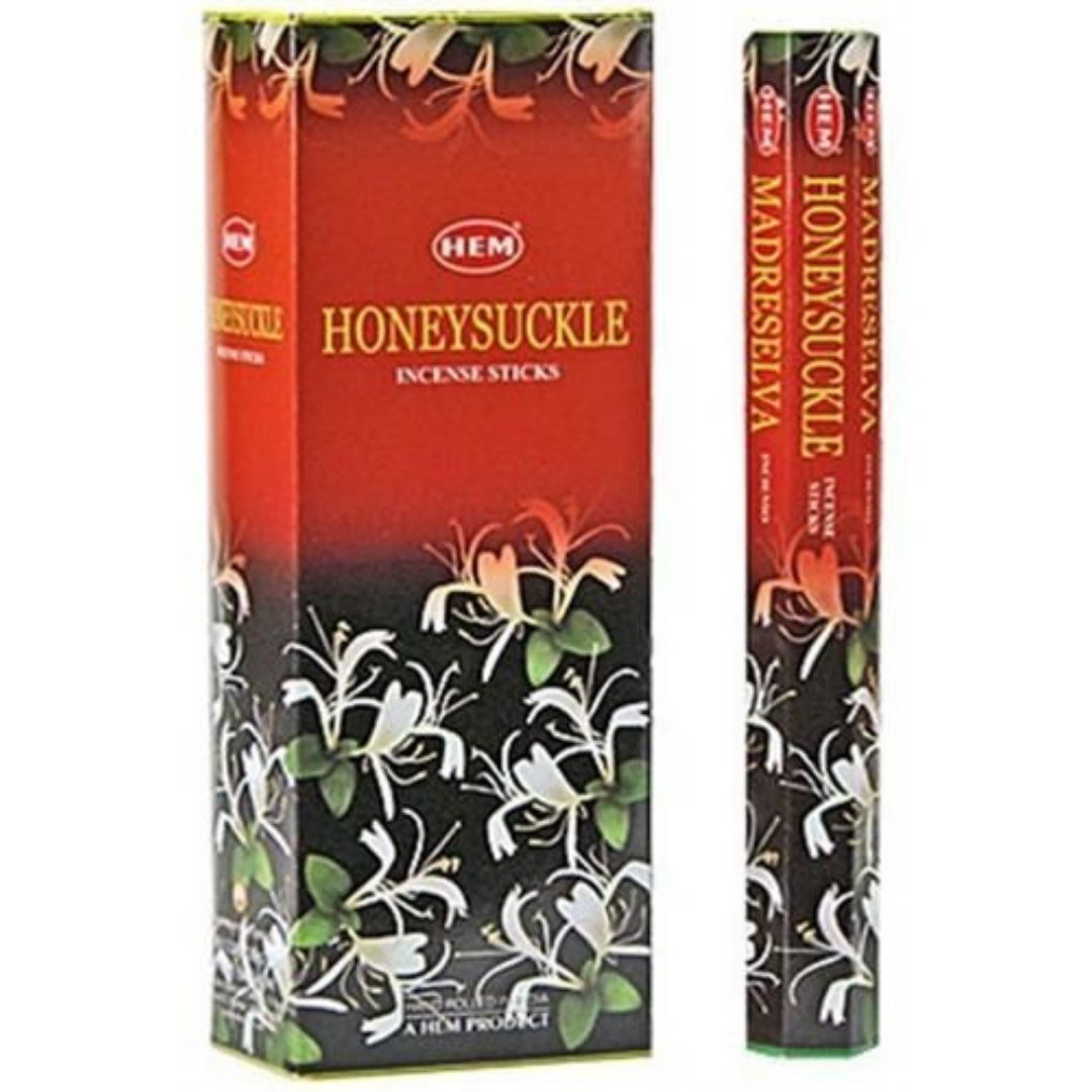 Hem Hexa Honeysuckle Incense, 20 Sticks Pack