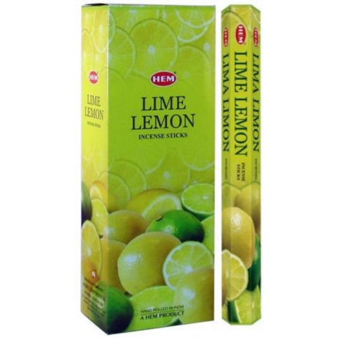 Hem Hexa Lime Lemon Incense, 20 Sticks Pack